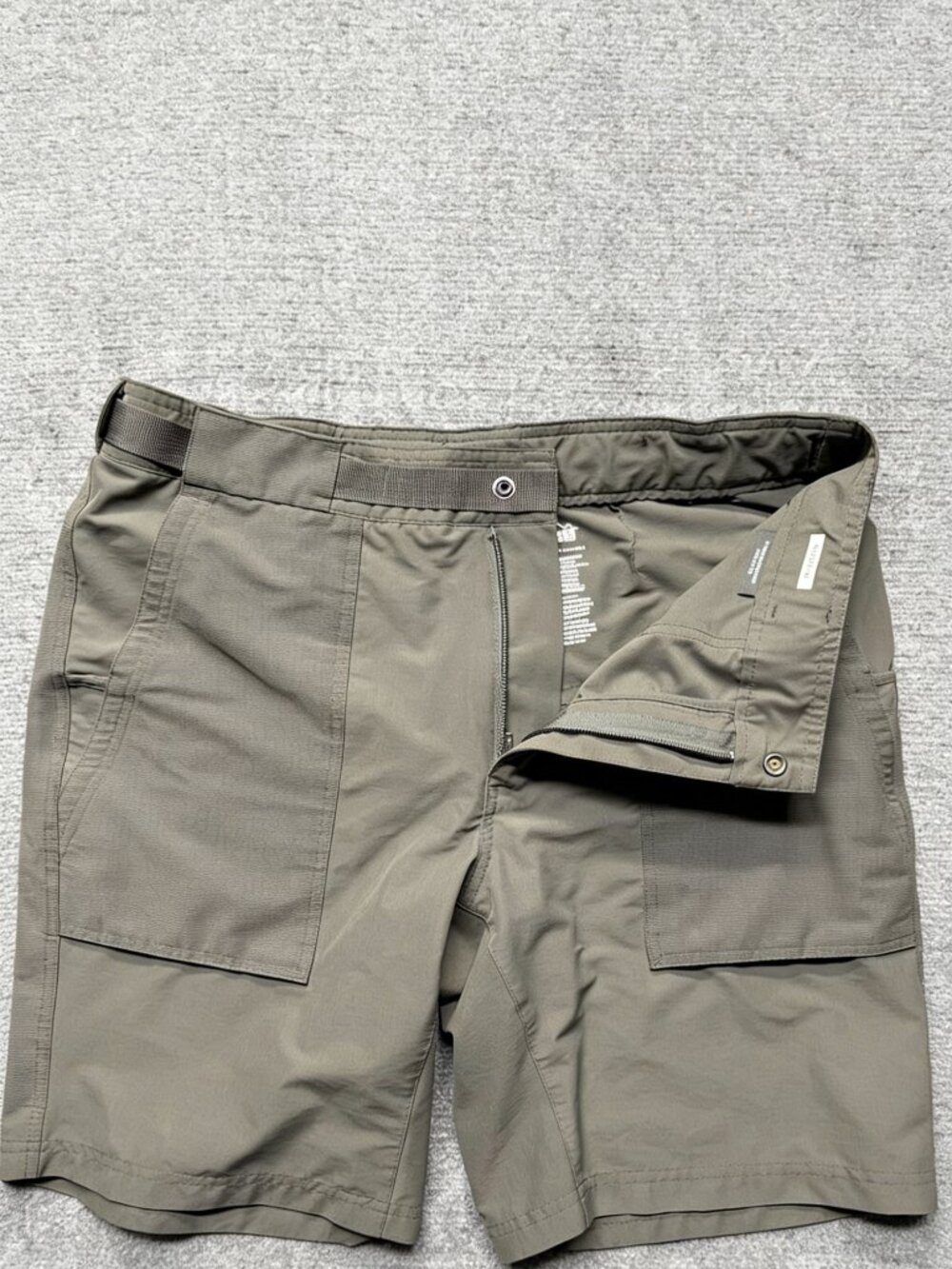 REI Co-op Screeline Shorts Mens 36 Brown Hike Hiking Stretch Belted Gorpcore - Picture 4 of 4